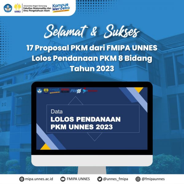 Proposal Pkm Dari Fmipa Unnes Lolos Pendanaan Pkm Bidang Tahun