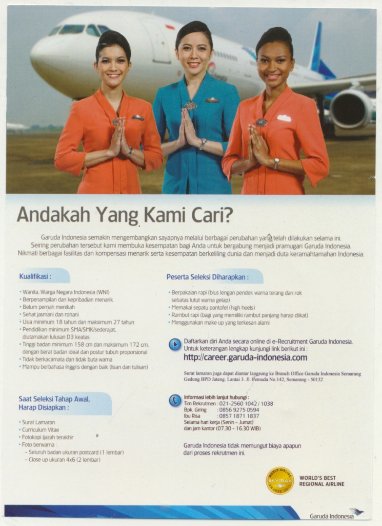 Pramugari Garuda Indonesia Airlines