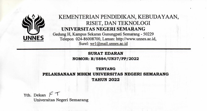 Pelaksanaan MBKM UNNES Tahun 2022