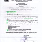 Surat Edaran Kegiatan Upacara Peringatan HUT Ke-77 Kemerdekaan Republik Indonesia