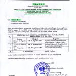 Surat Edaran Perpanjangan Registrasi Administrasi dan Akademik Semester Gasal Tahun 2022/2023 Universitas Negeri Semarang