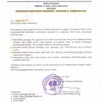 Surat Edaran Percepatan Kelulusan Mahasiswa Program S1 Angkatan 2015