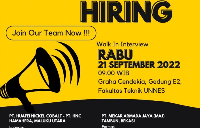 Campus Hiring PT. MAJ dan PT. HNC