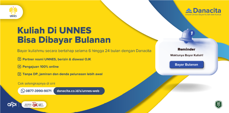 Pembayaran UKT di UNNES lebih mudah dengan Danacita