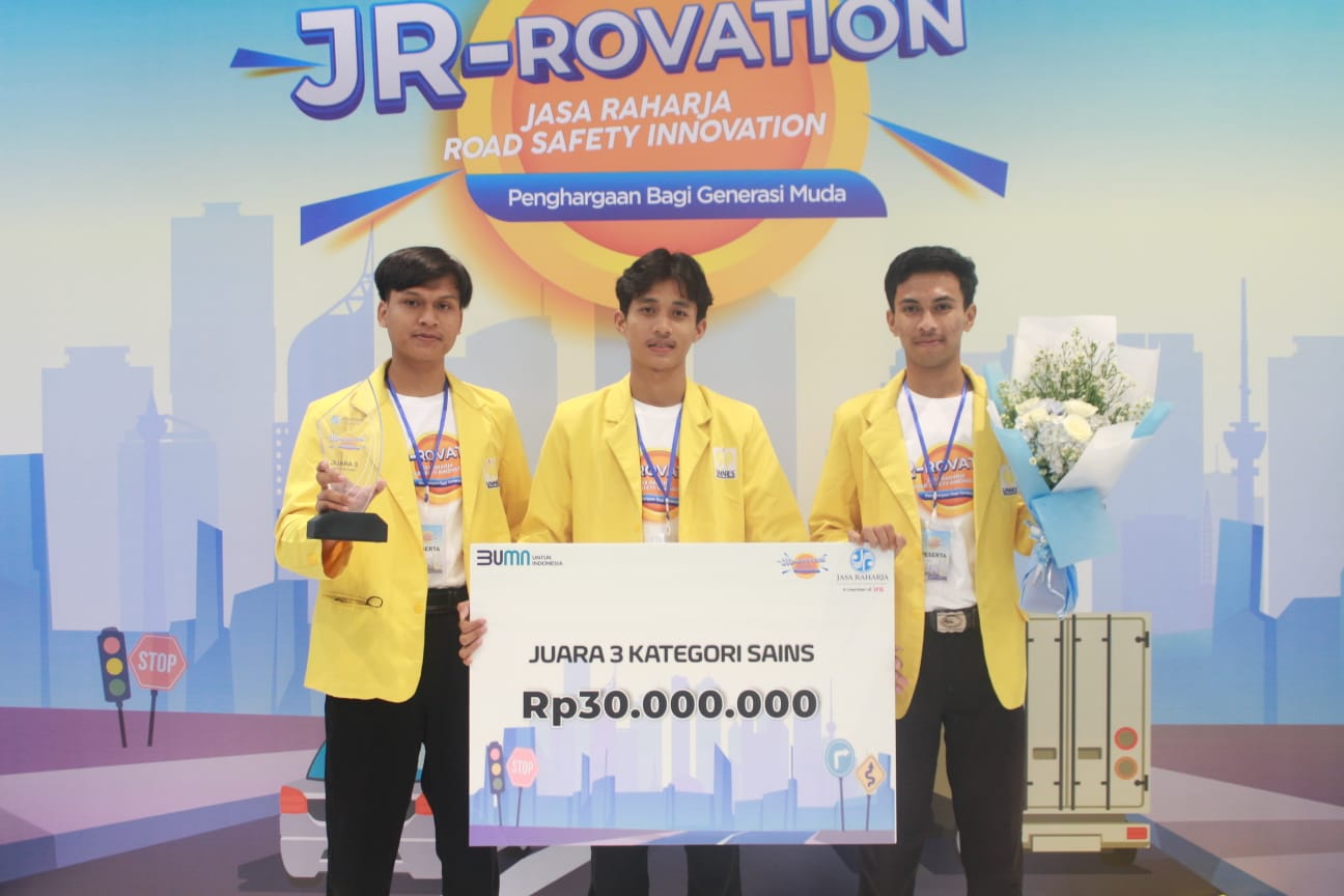 Mahasiswa FT UNNES berhasil meraih Juara 3 pada kejuaraan JR-Rovation Tahun 2022