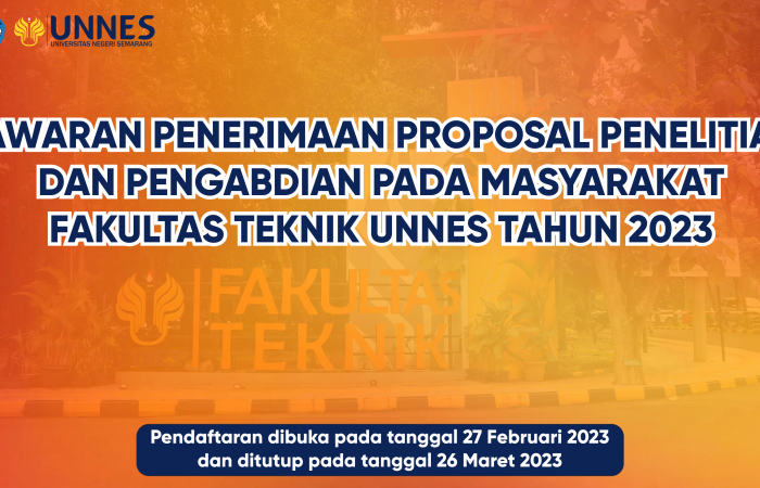Proposal Penelitian dan Pengabdian pada Masyarakat FT UNNES 2023