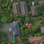 Green open space with diverse tree vegetation at FMIPA UNNES.