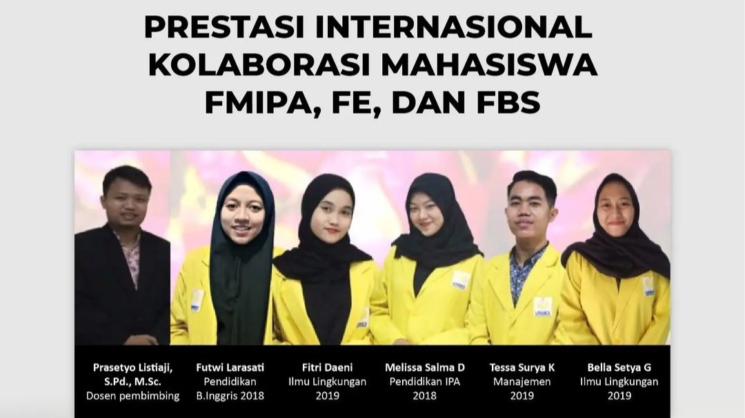 Kolaborasi Mahasiswa FMIPA, FE dan FE Raih Medali Emas Ajang Youth International Science Fair 2022