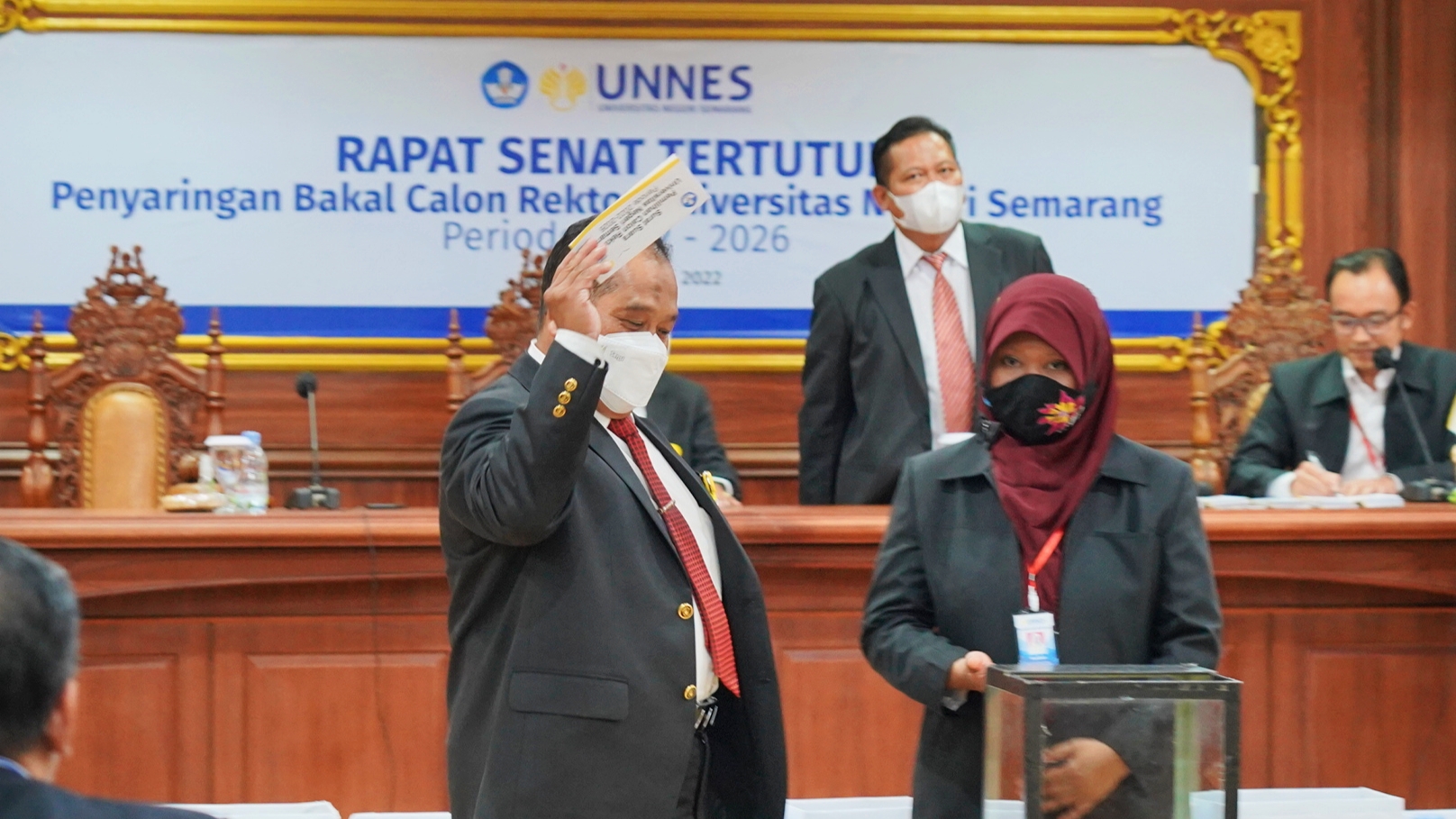 Tujuh Balon Paparkan Visi Misi, Rektor UNNES Prof Fathur Ingatkan Untuk Menjaga Amanah