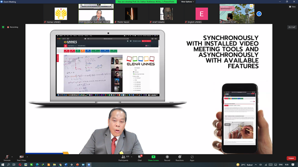 UNNES Selenggarakan FDG How Innovative Virtual Learning Applied in New Normal: Best Practices in Indonesia and Overseas