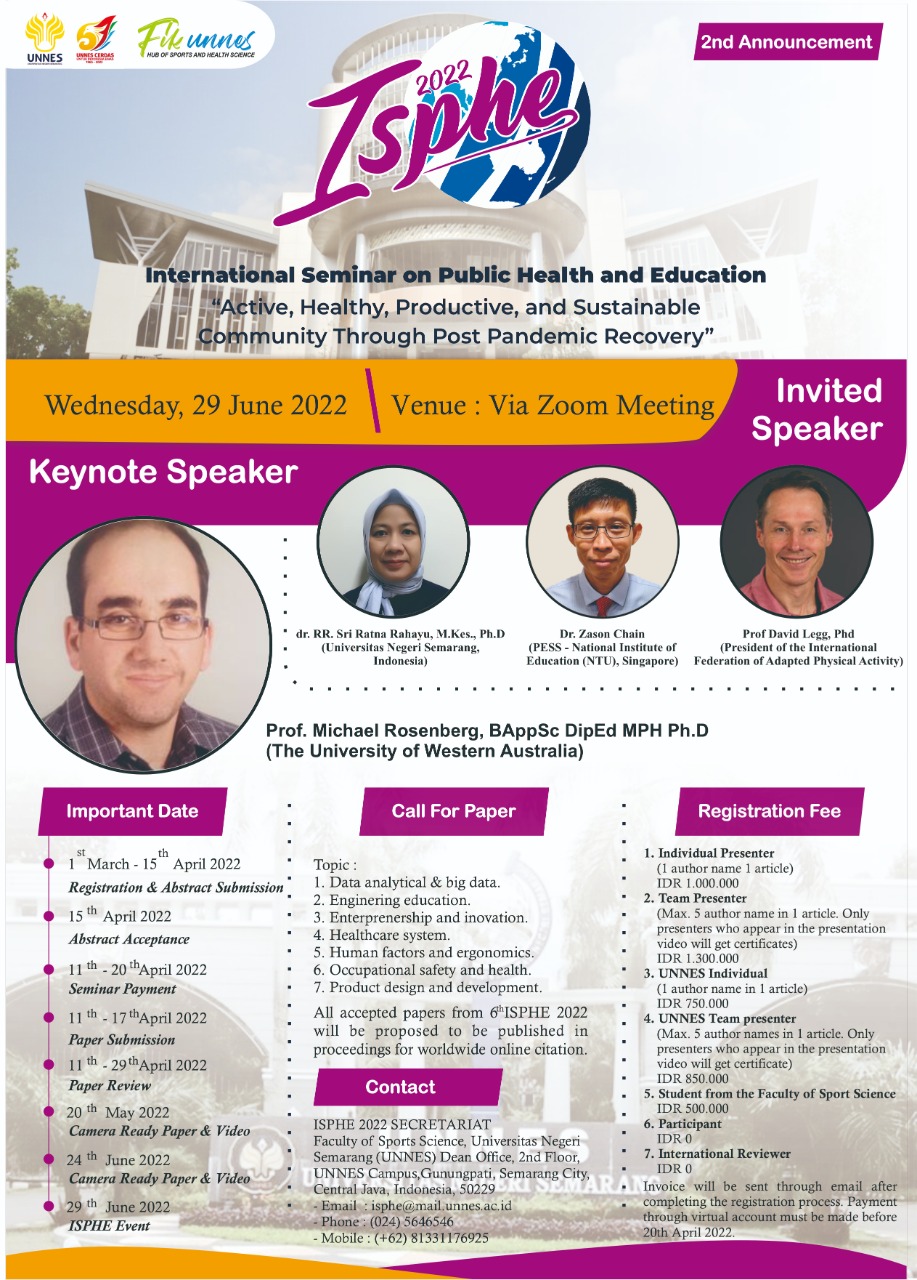 International Seminar on Public Health and Education 2022