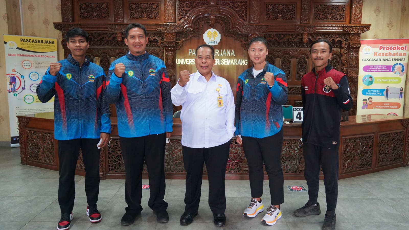 Rektor UNNES Lepas Pelatih dan Atlet Mewakili Indonesia dalam The 20th ASEAN University Games 2022 di Thailand