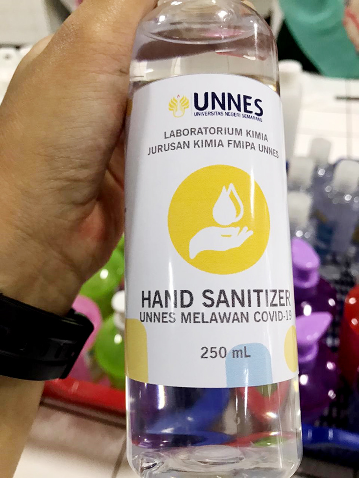 Dosen UNNES Ciptakan Hand Sanitizer